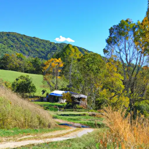 Rural homes in Cherokee, North Carolina