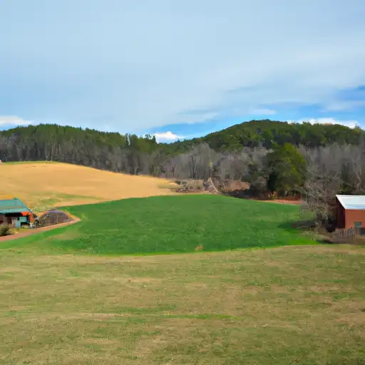 Rural homes in Graham, North Carolina