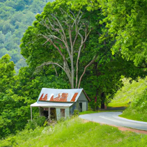 Rural homes in McDowell, North Carolina