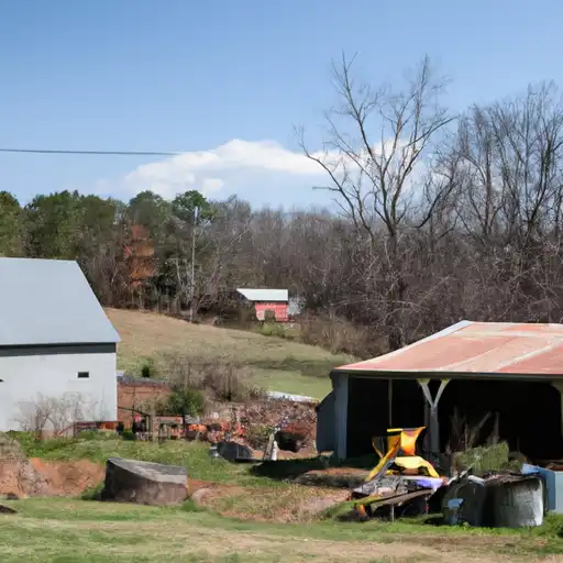 Rural homes in Mitchell, North Carolina