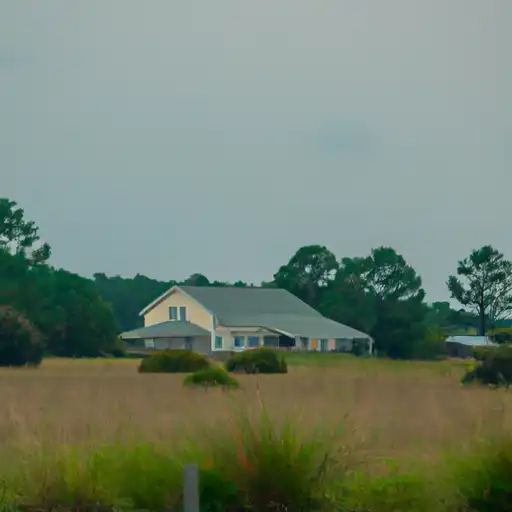 Rural homes in Pamlico, North Carolina