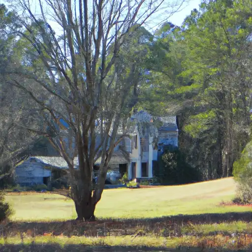 Rural homes in Polk, North Carolina