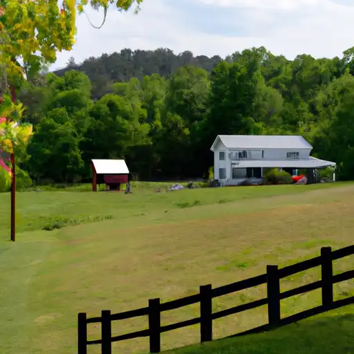 Rural homes in Randolph, North Carolina