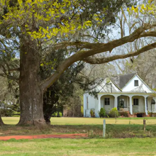 Rural homes in Richmond, North Carolina