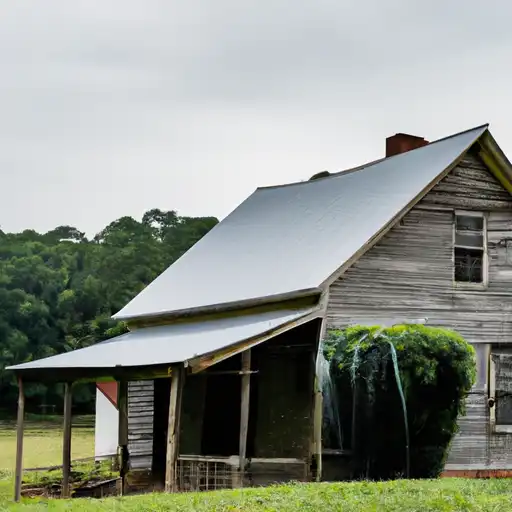 Rural homes in Surry, North Carolina