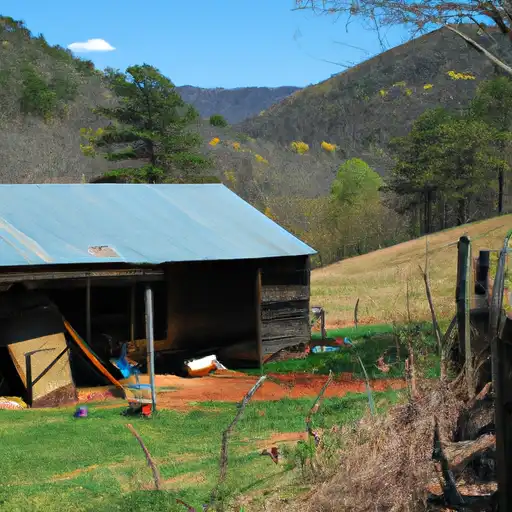 Rural homes in Transylvania, North Carolina