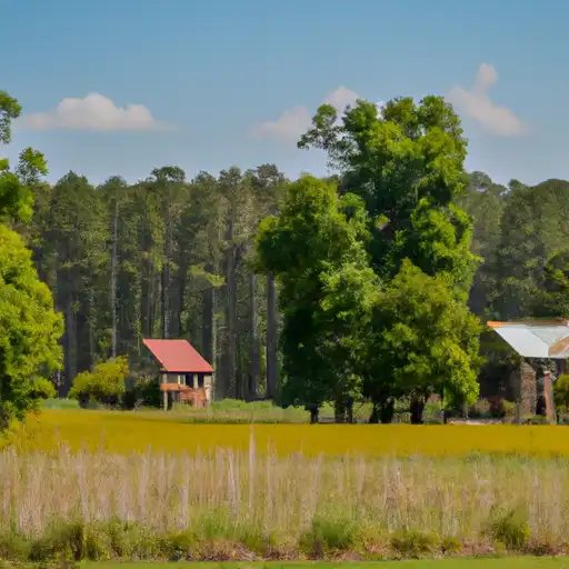 Rural homes in Union, North Carolina