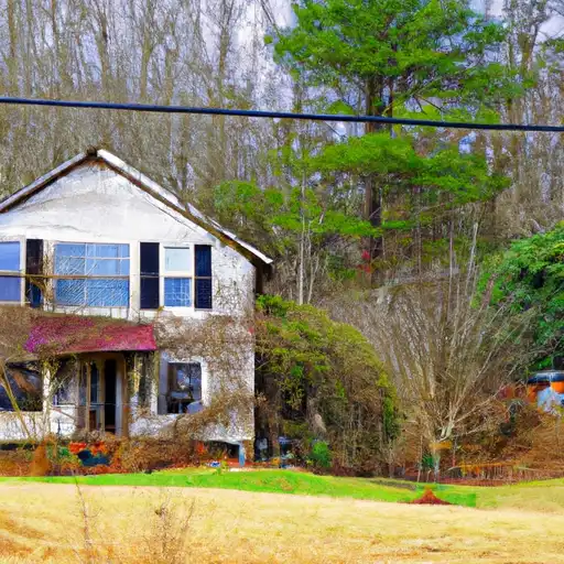 Rural homes in Yadkin, North Carolina
