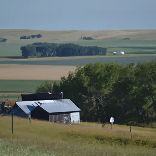 Rural homes in Bowman, North Dakota