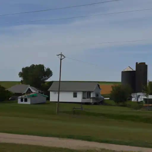 Rural homes in Burke, North Dakota