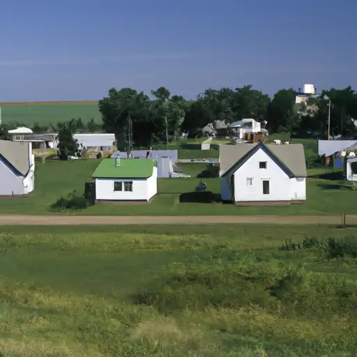 Rural homes in Dickey, North Dakota
