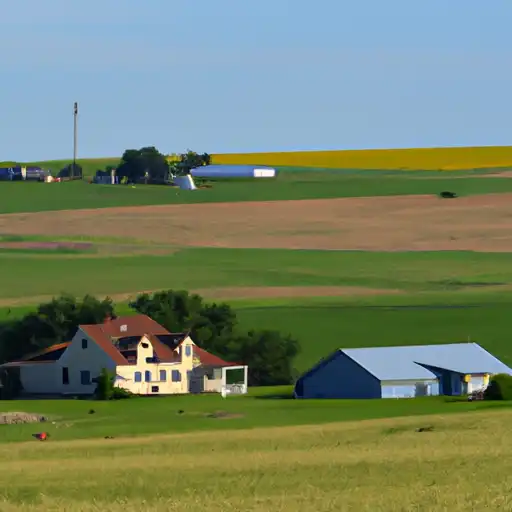 Rural homes in Emmons, North Dakota