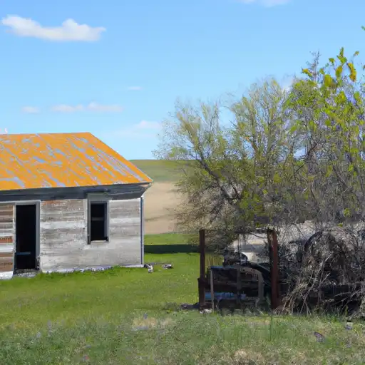 Rural homes in Hettinger, North Dakota