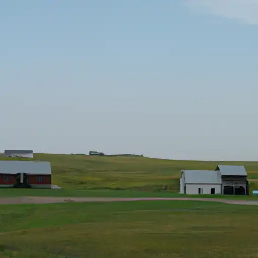 Rural homes in Logan, North Dakota
