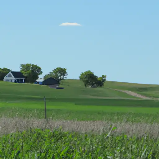 Rural homes in McHenry, North Dakota