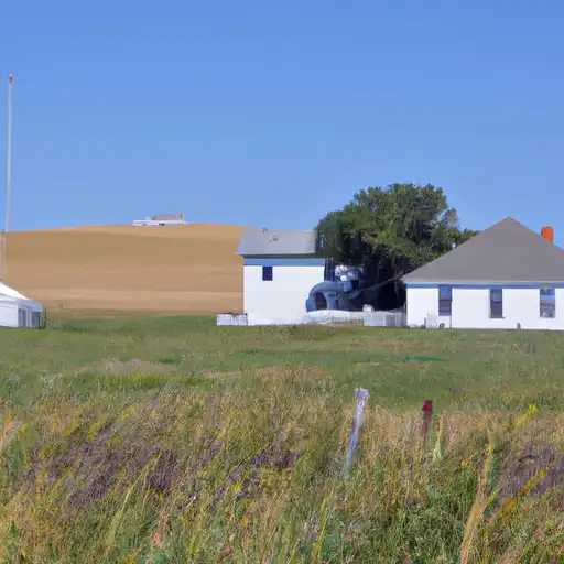 Rural homes in McKenzie, North Dakota