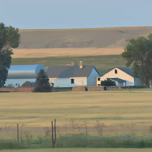 Rural homes in Mercer, North Dakota