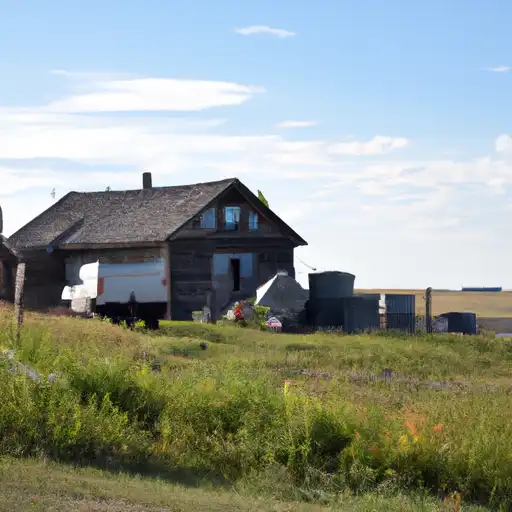 Rural homes in Morton, North Dakota