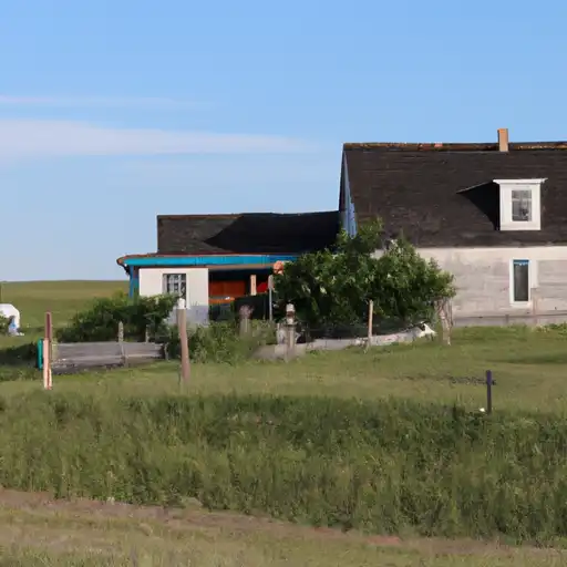 Rural homes in Pierce, North Dakota