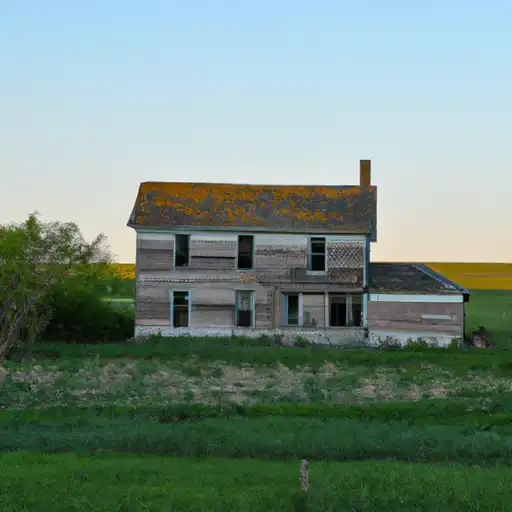 Rural homes in Ransom, North Dakota