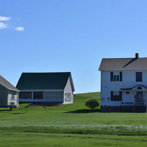 Rural homes in Renville, North Dakota