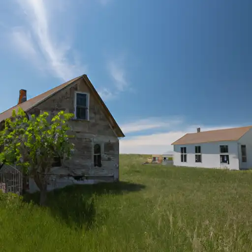 Rural homes in Sheridan, North Dakota