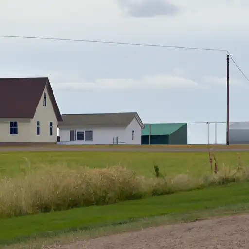 Rural homes in Sioux, North Dakota