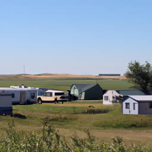 Rural homes in Stark, North Dakota