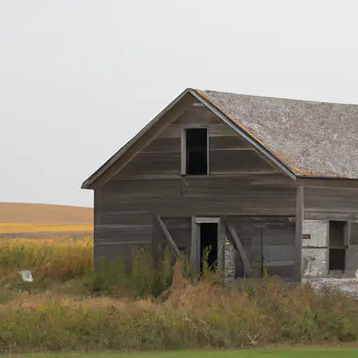 Rural homes in Traill, North Dakota