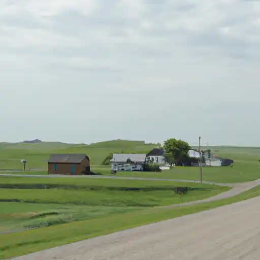 Rural homes in Ward, North Dakota