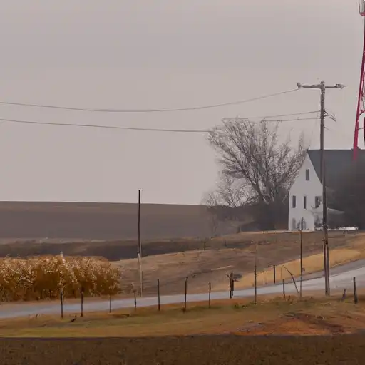 Rural homes in Dawson, Nebraska