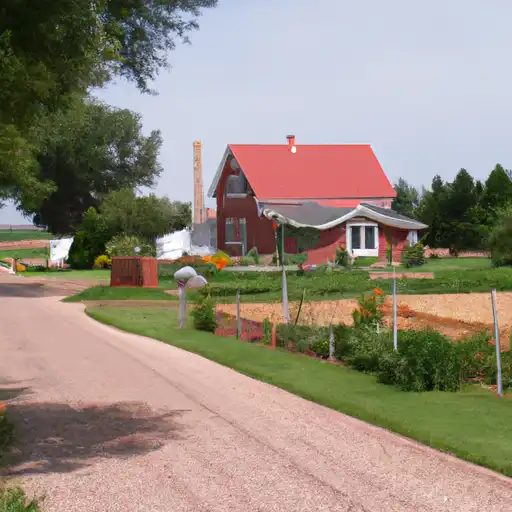 Rural homes in Dodge, Nebraska