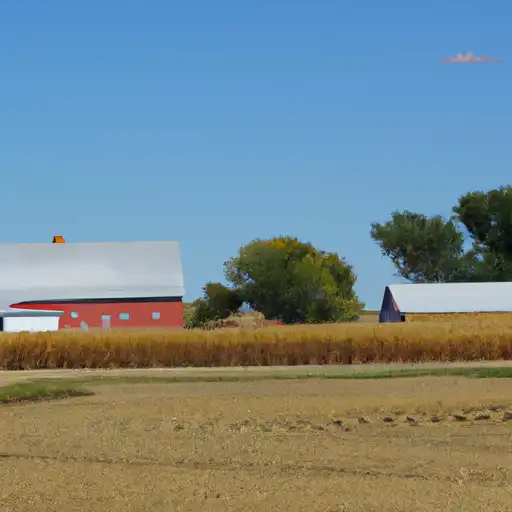 Rural homes in Frontier, Nebraska