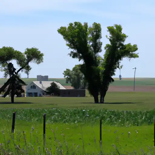 Rural homes in Loup, Nebraska