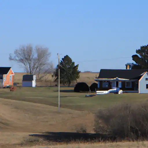 Rural homes in Pawnee, Nebraska