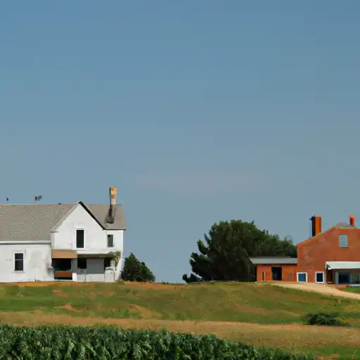 Rural homes in Rock, Nebraska