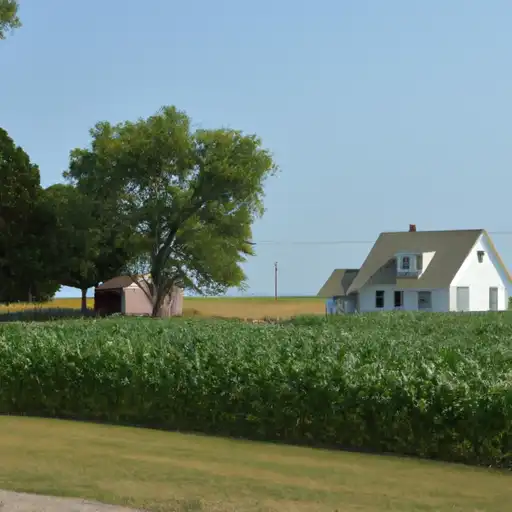 Rural homes in Thurston, Nebraska