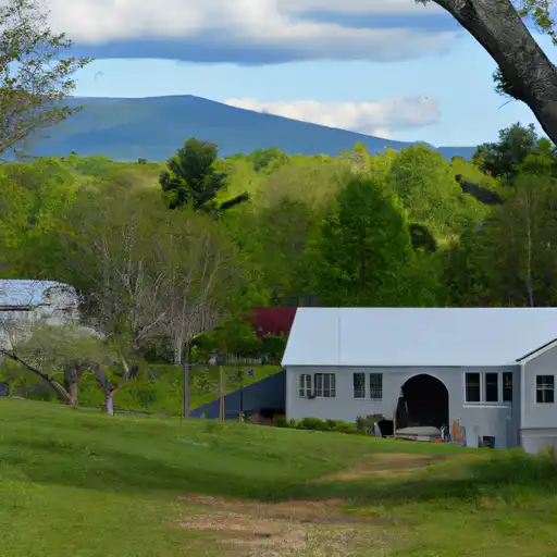 Rural homes in Hillsborough, New Hampshire