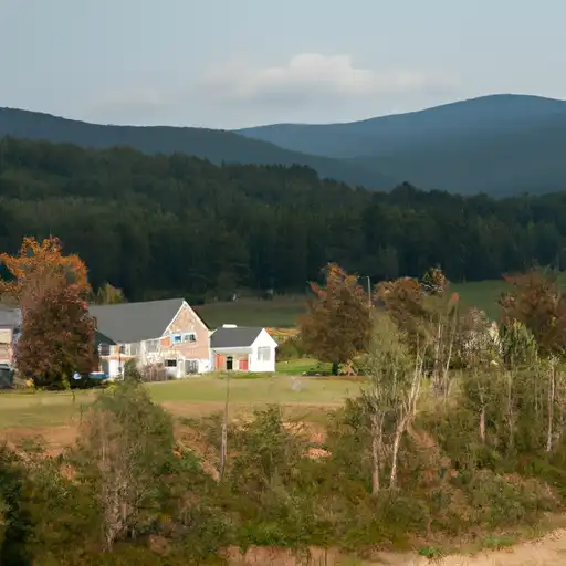 Rural homes in Strafford, New Hampshire
