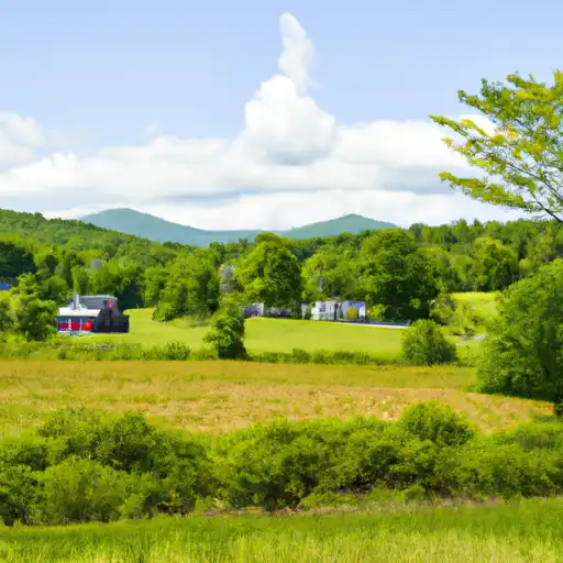 Rural homes in Sullivan, New Hampshire