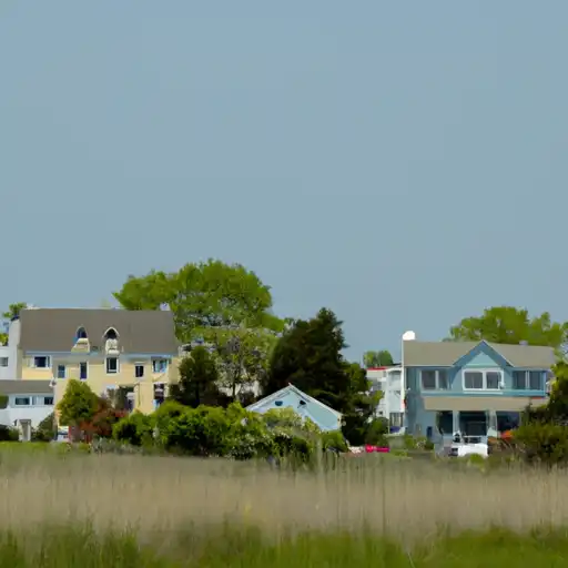 Rural homes in Cape May, New Jersey