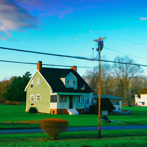 Rural homes in Salem, New Jersey
