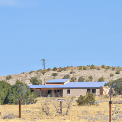 Rural homes in De Baca, New Mexico