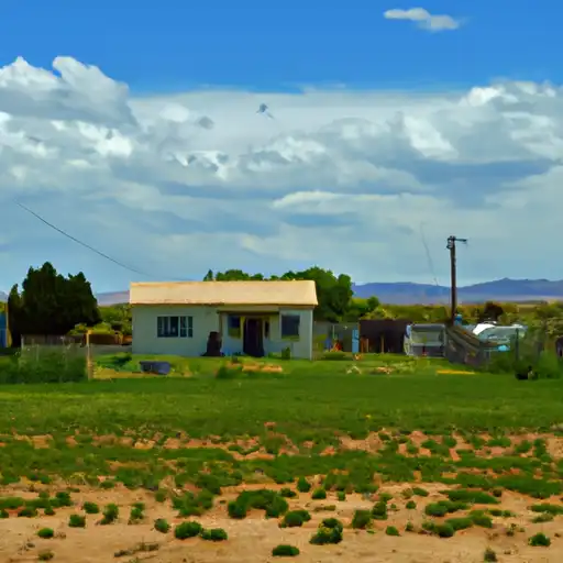Rural homes in Guadalupe, New Mexico