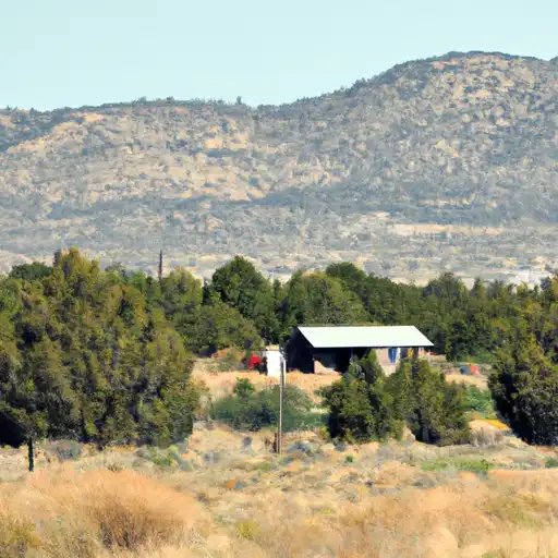 Rural homes in Lincoln, New Mexico
