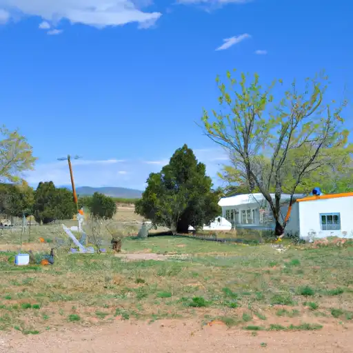 Rural homes in Luna, New Mexico
