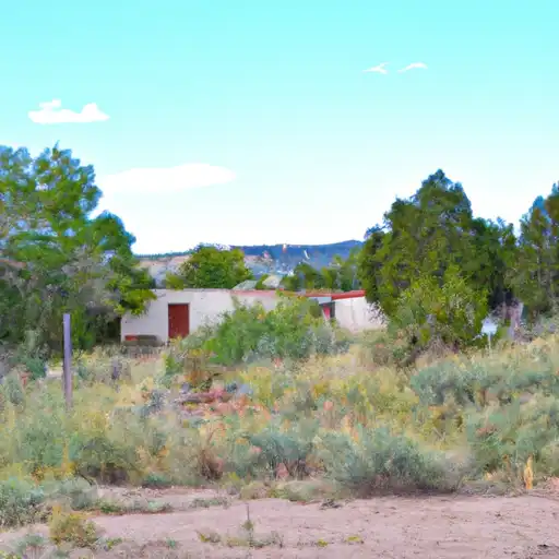 Rural homes in San Juan, New Mexico