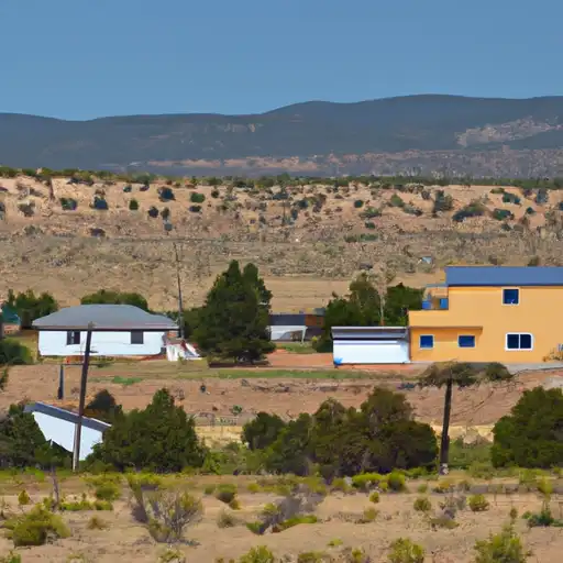Rural homes in Valencia, New Mexico