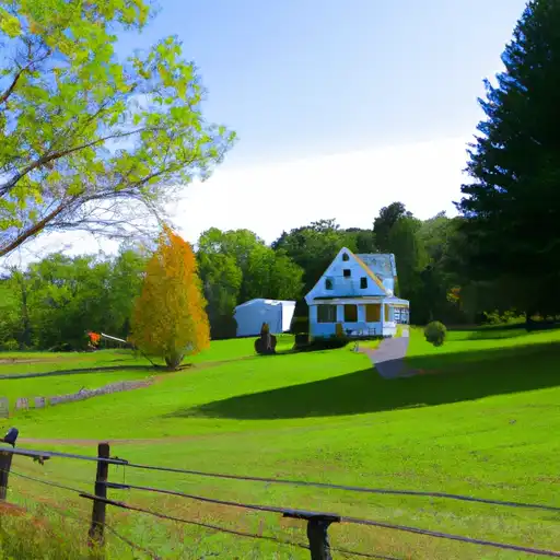 Rural homes in Saint Lawrence, New York
