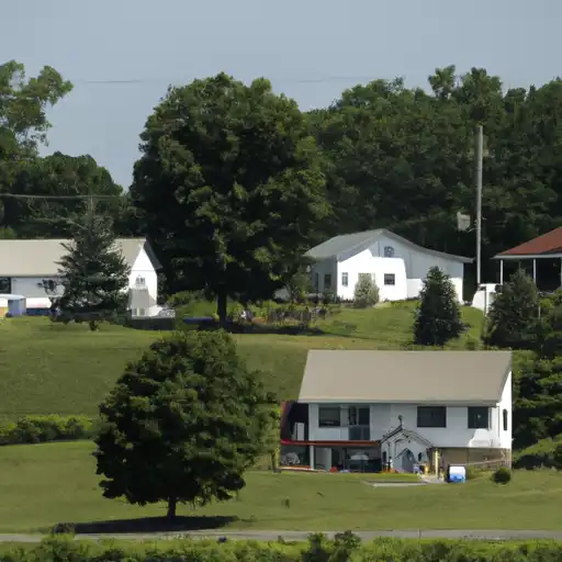Rural homes in Franklin, Ohio